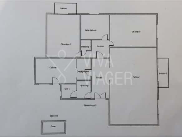 Appartement de 88,5 m² – Nue-Propriété Paris 16 - Auteuil