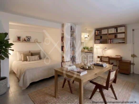 Appt  80m² avec jardin 53m² – Viager occupé – Paris 4ème