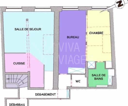 Appt 2P 50m² – Viager libre – Paris 7ème