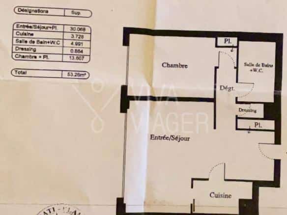 Appt 53m² – Viager Occupé PARIS 15ème