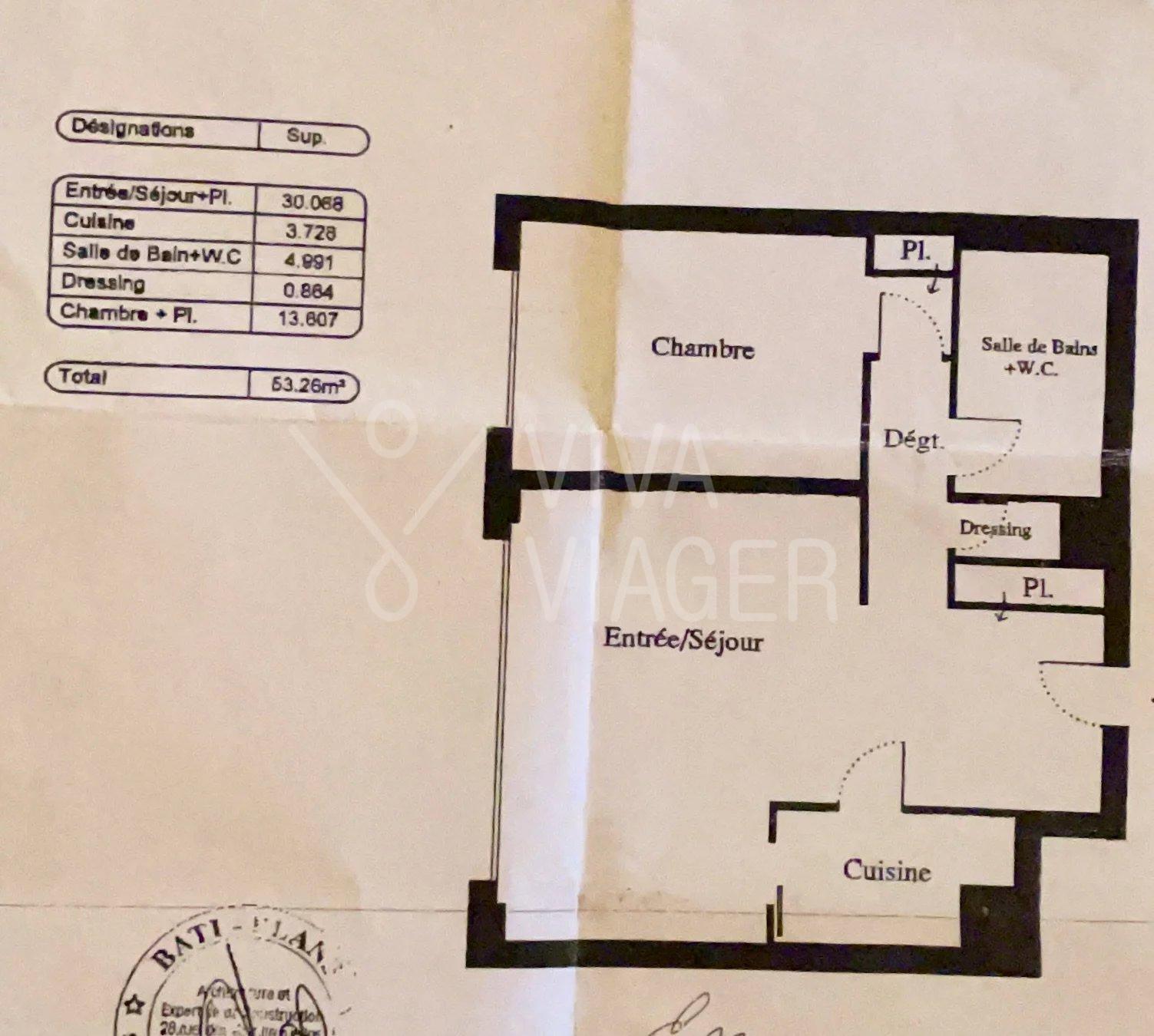 Appt 53m² – Viager Occupé PARIS 15ème